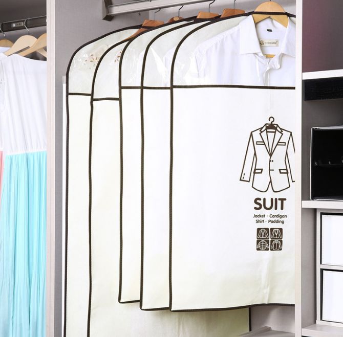 Non-woven clothing storage dust jacket cover