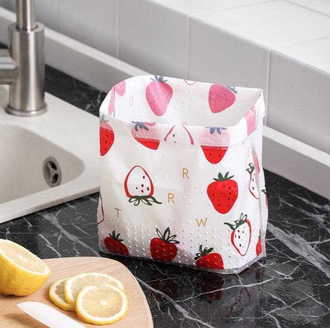 自立式沥水袋干湿水槽垃圾袋细节图