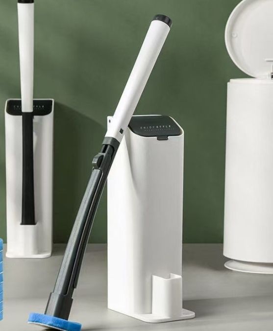 撞色可抛式马桶刷/可抛式马桶刷产品图