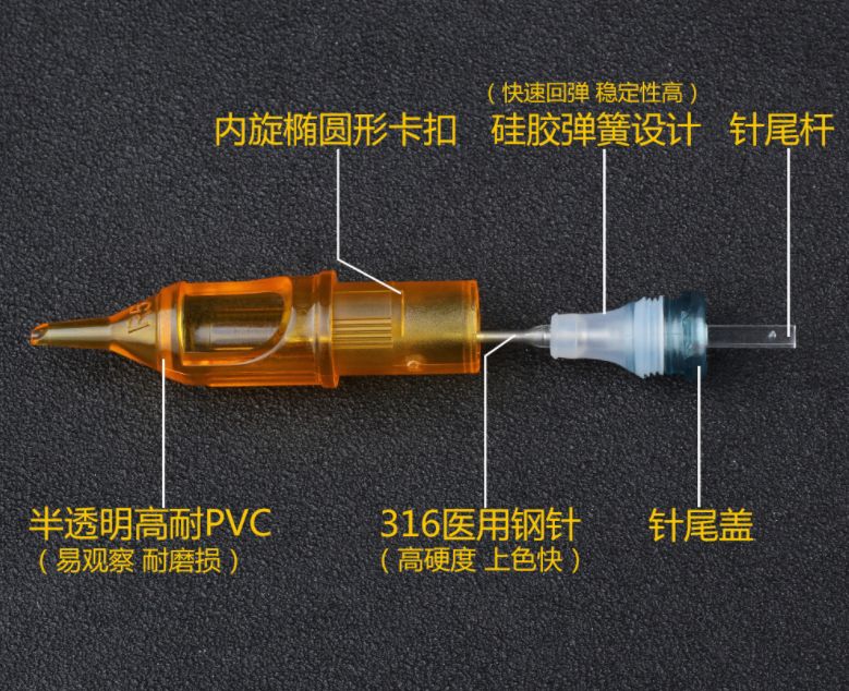 纹眉纹身针细节图