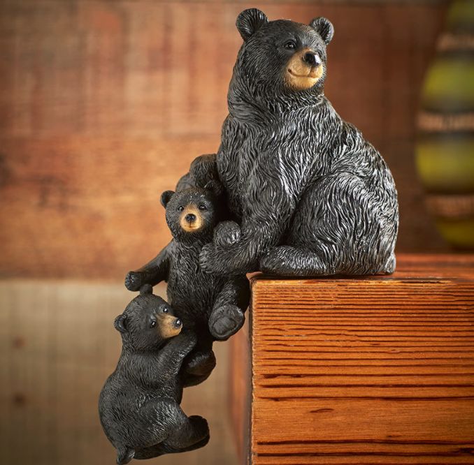 Polar bears and black bears come to the rescue, shelf nannies, resin tabletop ornaments details Picture