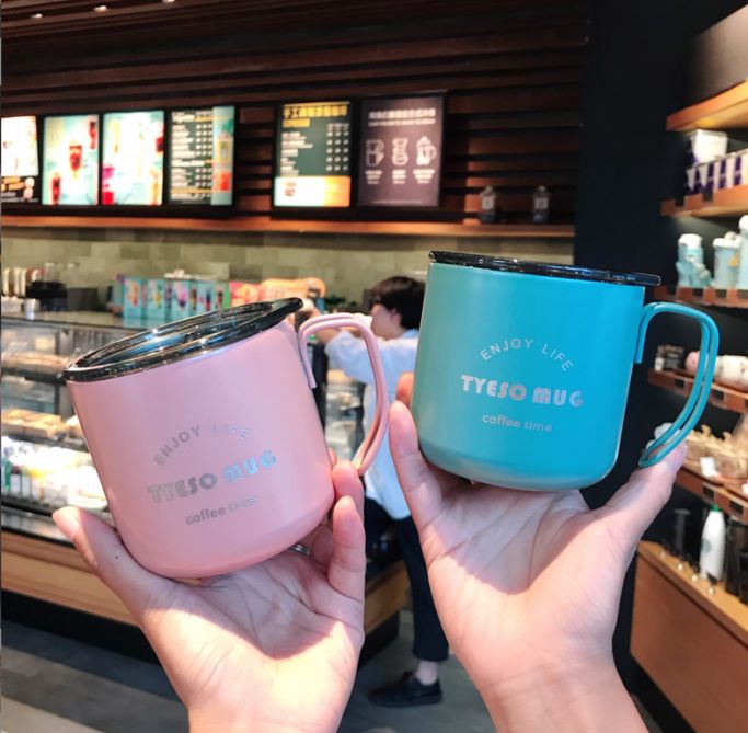 新款真空不锈钢咖啡杯外贸