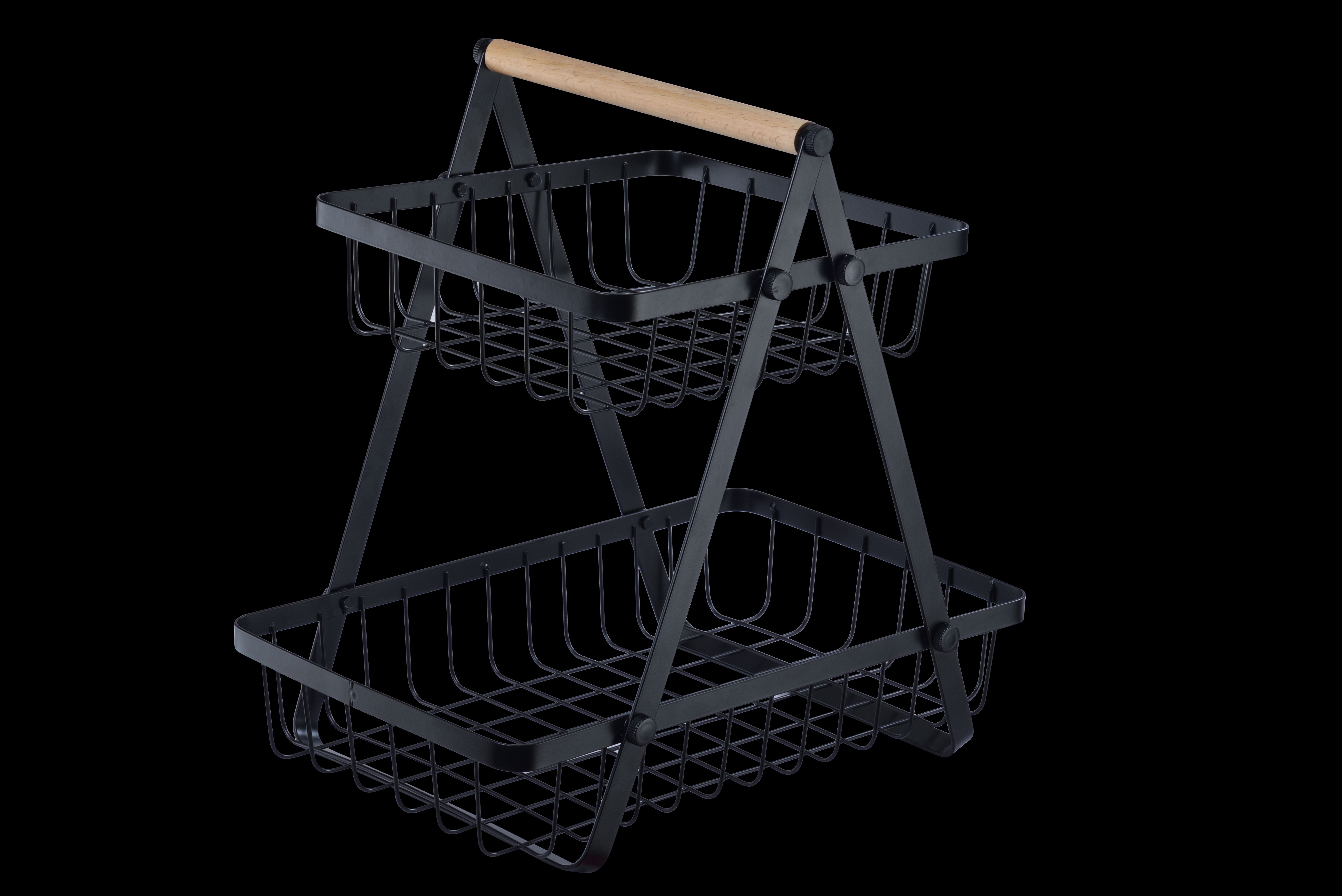 Two-tiered shelves, two-tiered fruit baskets, and bread racks Specification image