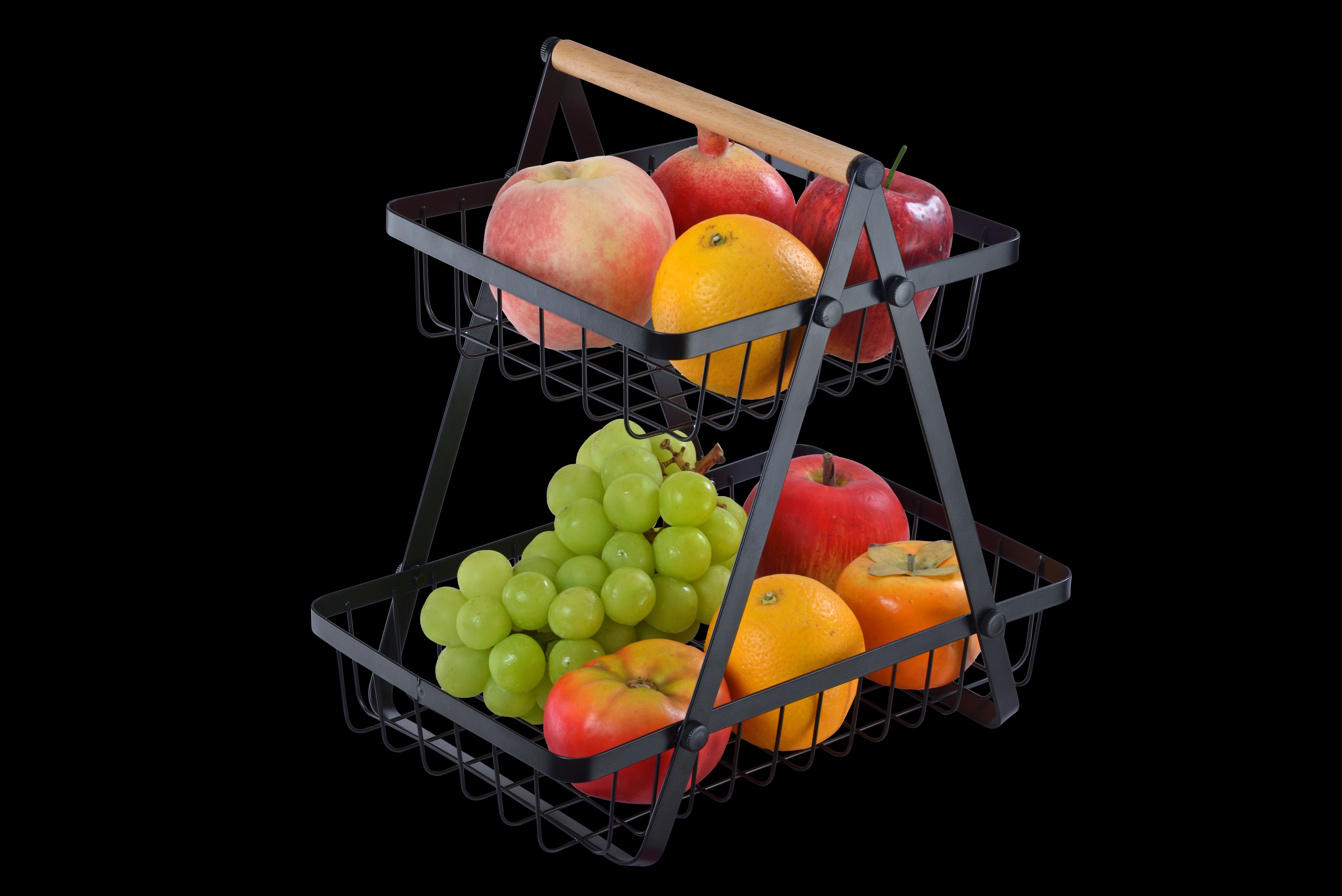 Two-tier shelving, two-tier fruit basket, bread rack thumbnail