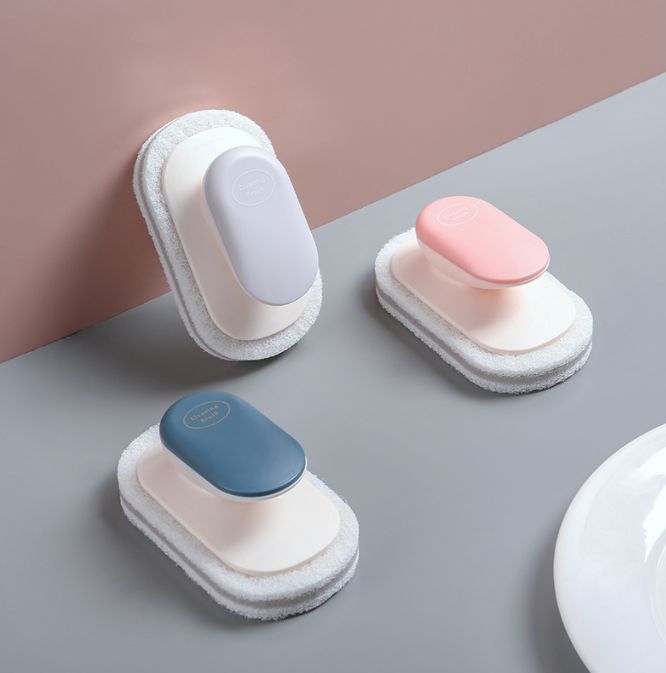 Sponge cleaning countertop brushes for export