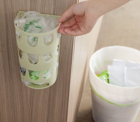 Wall-mounted garbage bag arrangement storage box foreign trade