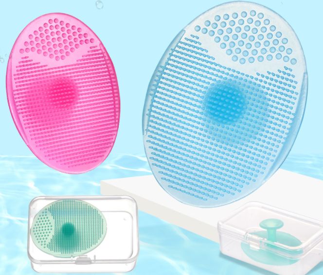 Baby silicone shampoo brush foreign trade full figure