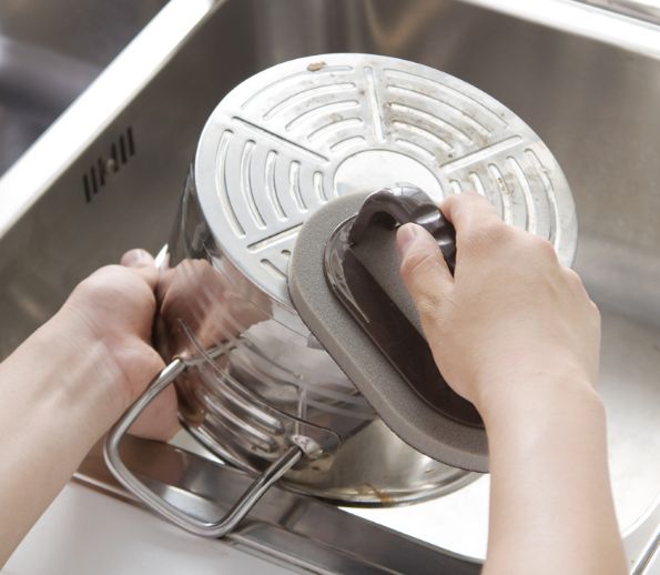 Magic sponge with handle and emery for export