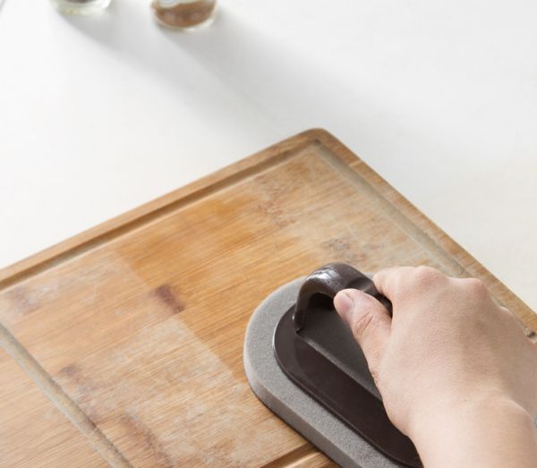 Magic sponge with handle and emery for export Specification image