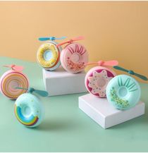 Donut charging bank small fan foreign trade