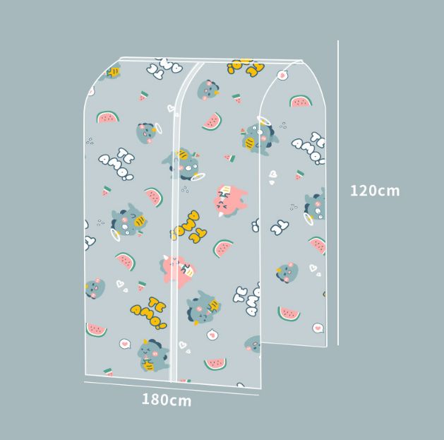Transparent hanging clothes cover for export Specification image