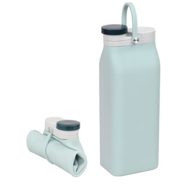 Botella de leche de látex portátil curl plegable silicona leche botella 600ml comercio exterior Application Scenario