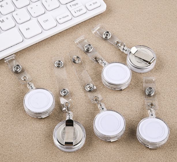Transparent white work ID card telescopic pull TAB for foreign trade Specification image