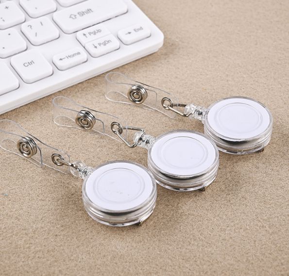 Transparent white work ID card telescopic pull TAB for foreign trade Item Picture