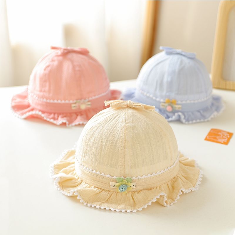 Baby hat spring and autumn super cute fisherman hat baby summer outdoor sunshade sunscreen male treasure female treasure basin hat thumbnail