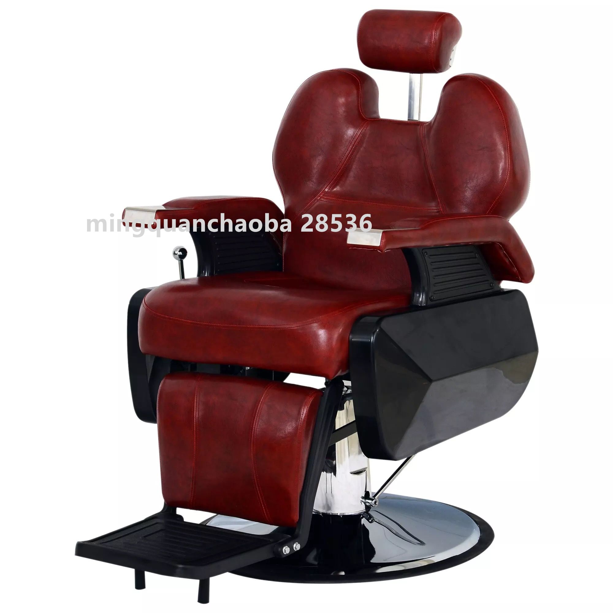 Factory-customized direct supply classic men's hairdressing chairs, hair salon furniture, haircutting chairs, and hairdressing chairs Specification image