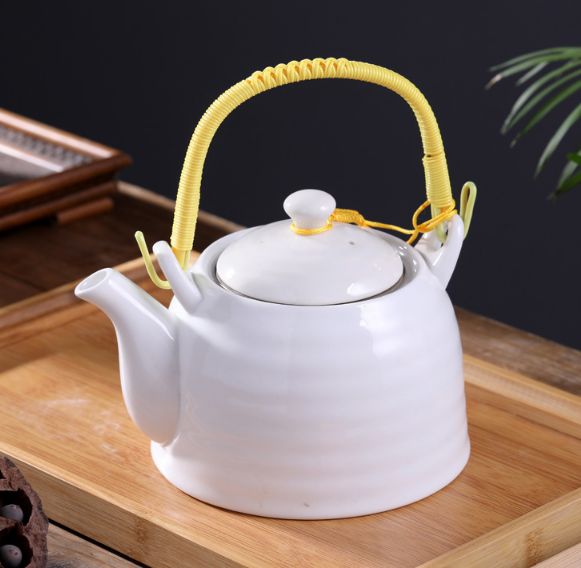 Large capacity beam teapot ceramic teapot foreign trade