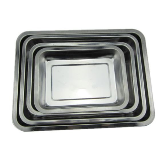 Steel baking tray 22X32X4cm 0.4mm for export