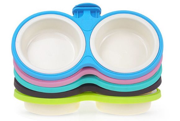  彩色狗碗猫咪食盆外贸