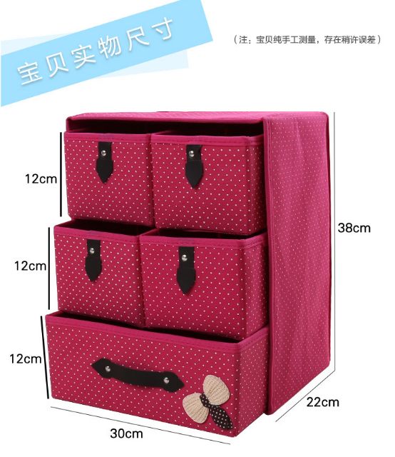 无纺布收纳盒细节图