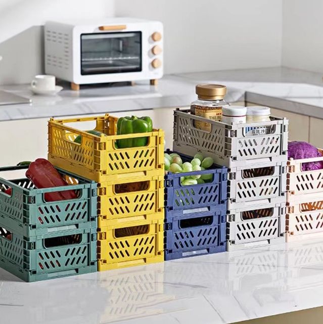 Superimposed desktop living room refrigerator storage basket foreign trade