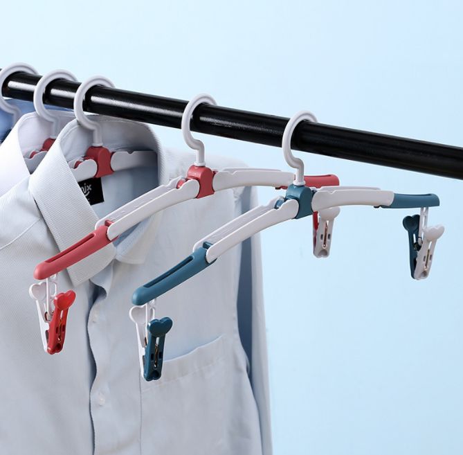 Portable folding clothes hangers for export