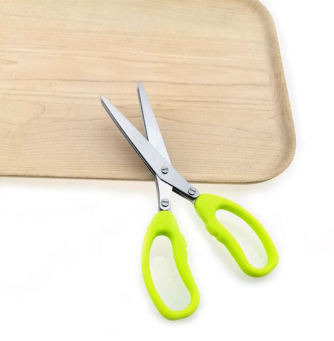 Stainless steel scallion scissors, coriander and vegetable kitchen scissors details Picture