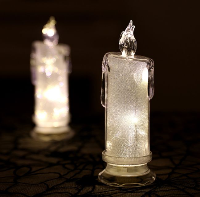 Export of LED light-emitting tearful simulation Christmas electronic candle lights details Picture