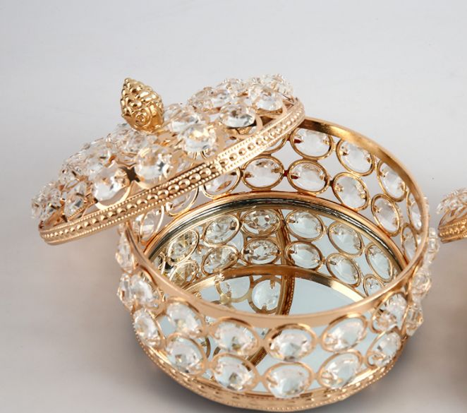 European luxury crystal jewelry box for export Specification image