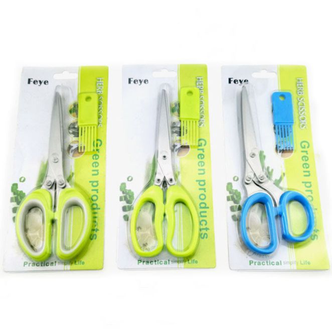 Stainless steel scallion scissors, coriander and vegetable kitchen scissors Application Scenario