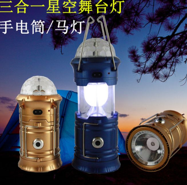 Portable camping hand-held starry sky lantern for export