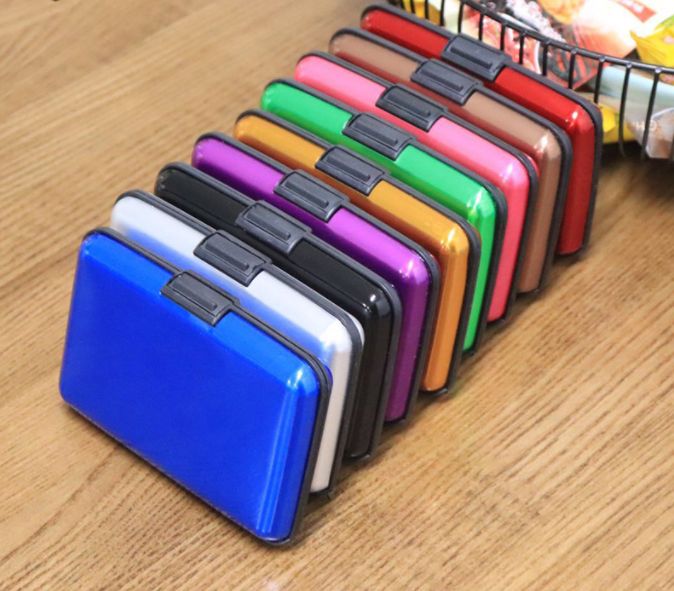 Aluminum alloy credit card package for foreign trade