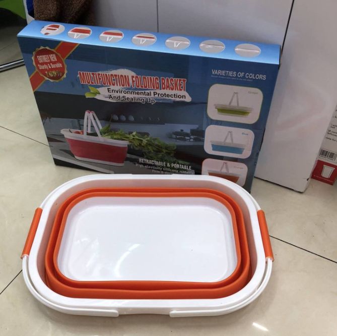 Foldable vegetable baskets and fruit and vegetable baskets for foreign trade