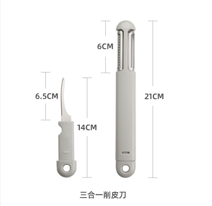 Stainless steel peeler and peeler three-in-one shrimp thread knife for export Item Picture