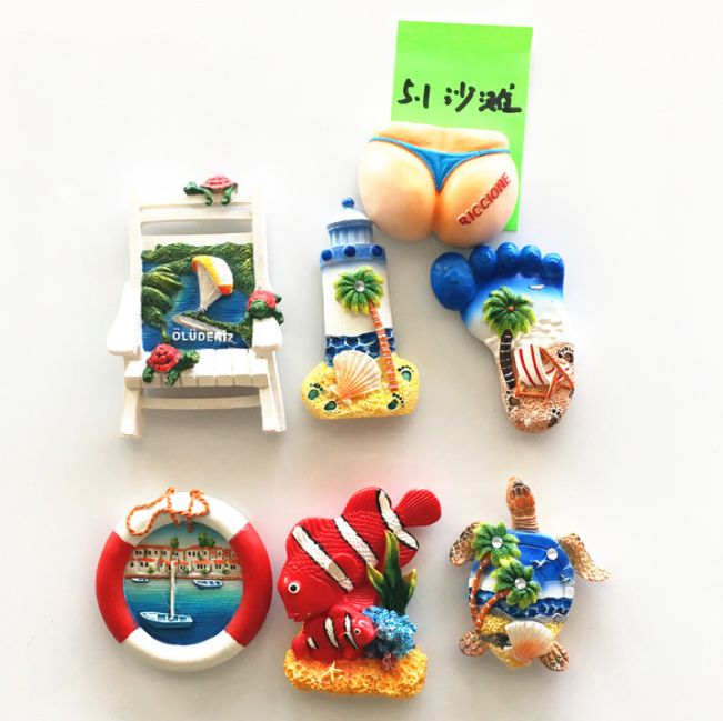 Creative resin refrigerator magnets and magnetic stickers for export Specification image