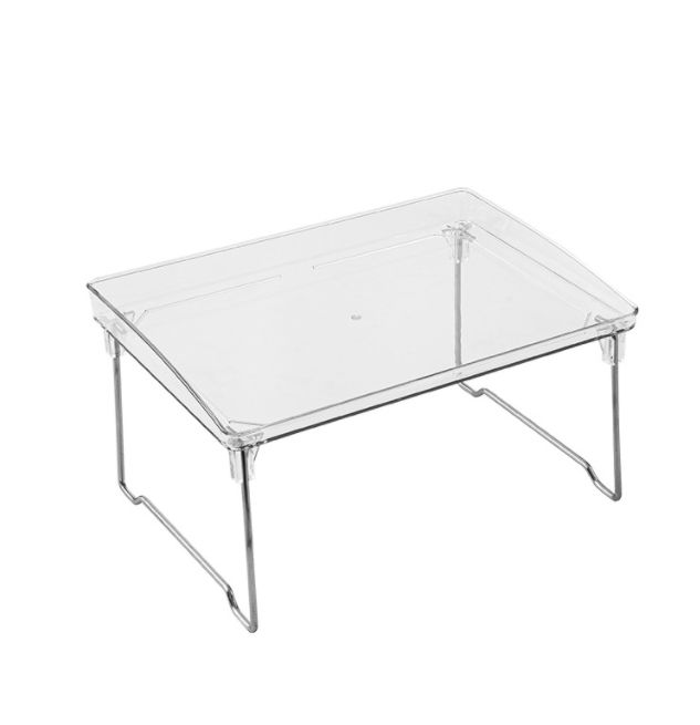 Simple ins transparent single-layer shelving for export Application Scenario