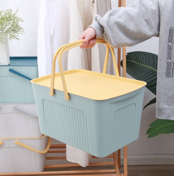 Dirty clothes basket with cover storage basket for export Specification image