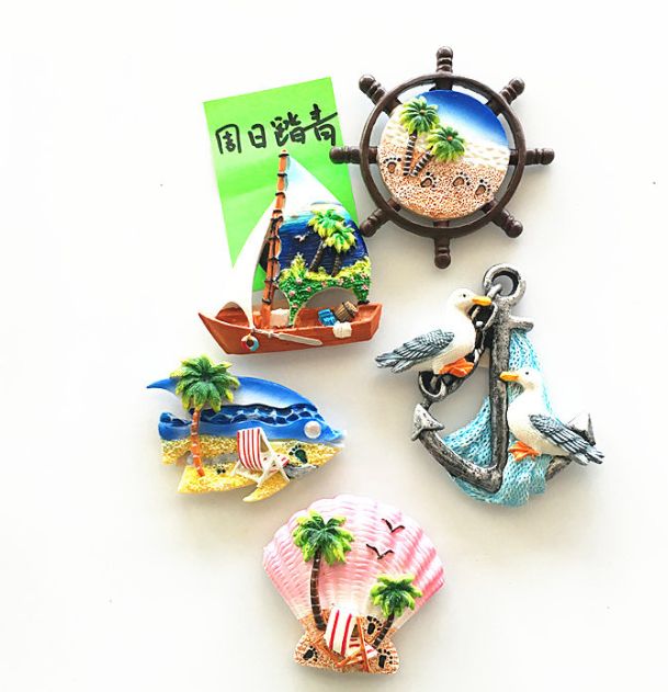 Creative resin refrigerator magnets and magnetic stickers for export details Picture