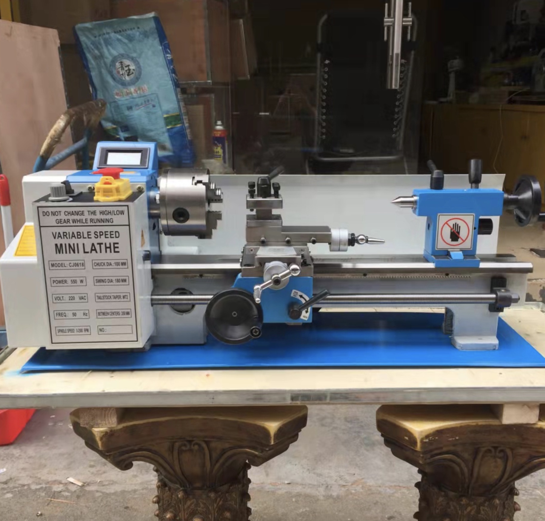 0618 Micro Lathe, multi-functional diy home teaching small machine tool, metal and stainless steel woodworking turning prayer bead machine