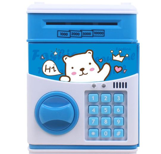Creative battery plastic piggy bank for export Specification image