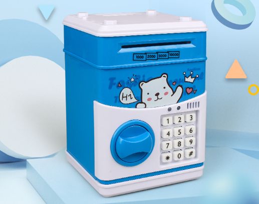 Creative battery plastic piggy bank for export details Picture
