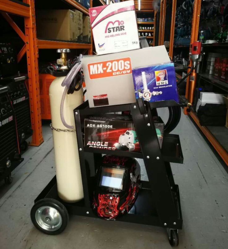 Three-layer tool cart, small trolley, multi-functional storage rack, mobile workshop for auto repair and maintenance