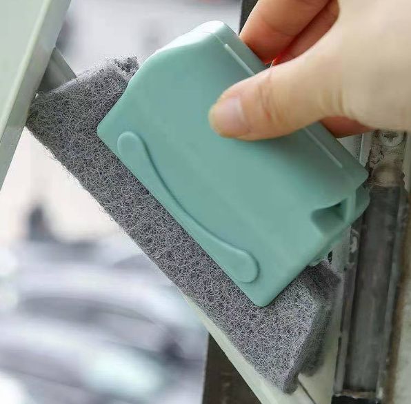 Window groove cleaning brush