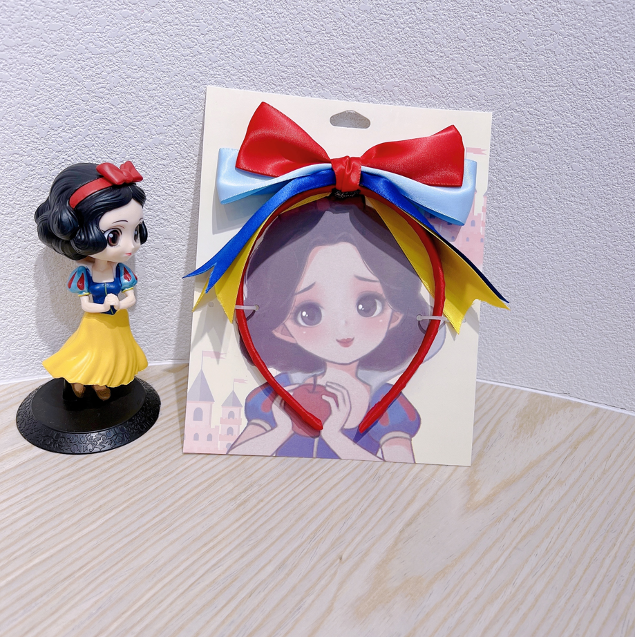 Snow White - Double Knot swallow-tail fork Headband pic 4