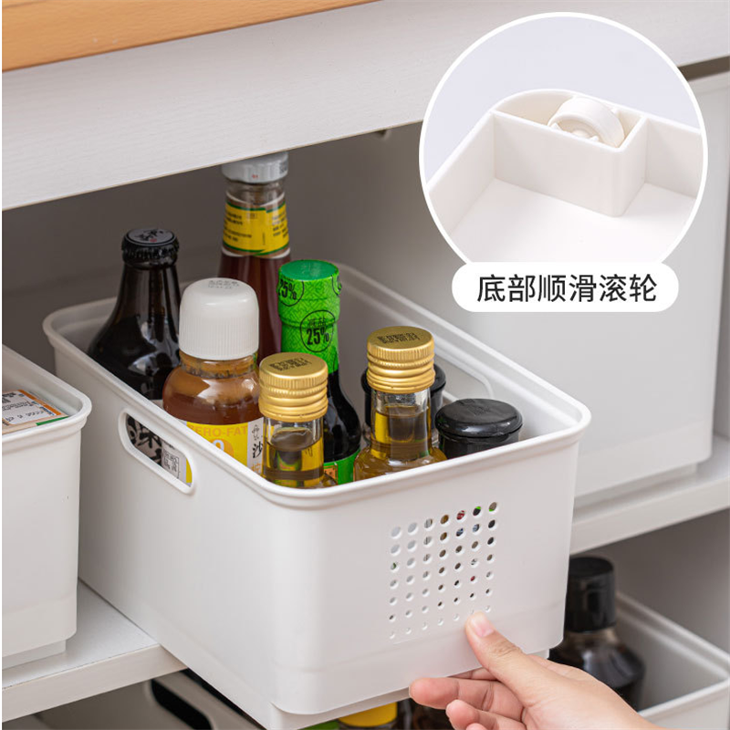 桌面带轮子带盖塑料收纳盒儿童玩具整理衣服被子袜子收纳客厅盒零食杂物储物盒详情8