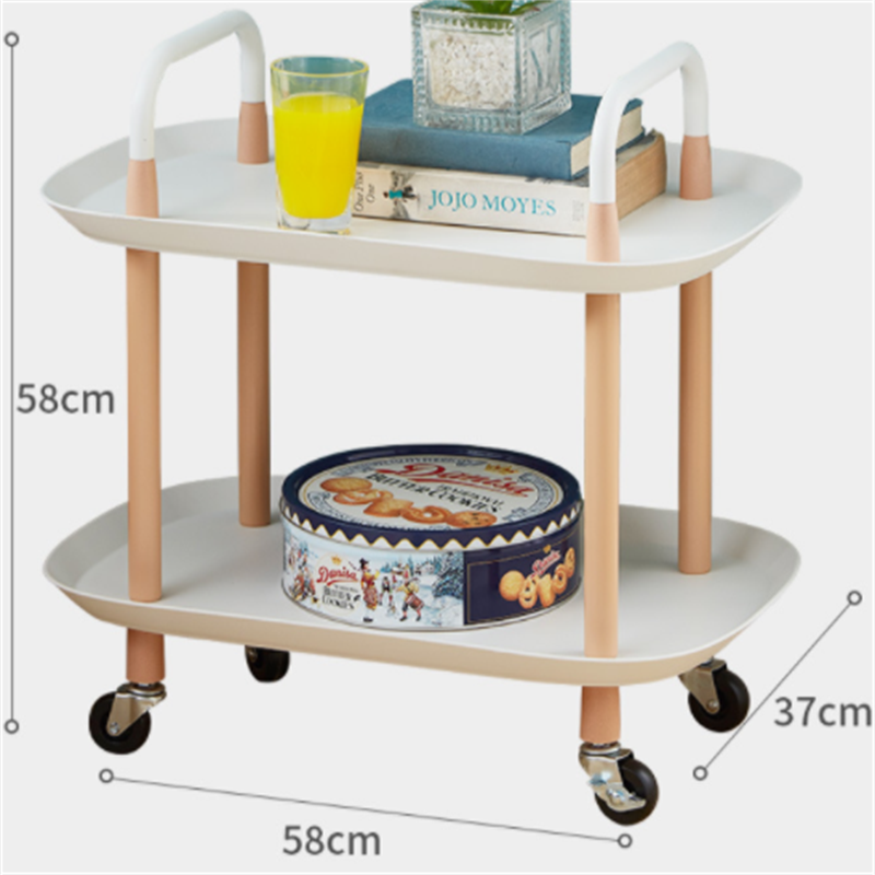 奢华移动层架手推车简约厨房客厅收纳置物船型架详情7