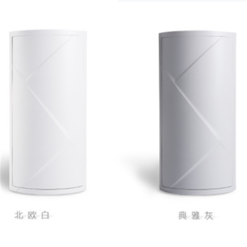 浴室旋转三角置物架吸壁挂壁塑料收纳整理架厨房卫浴防尘储物柜墙角架化妆台面收纳盒详情3