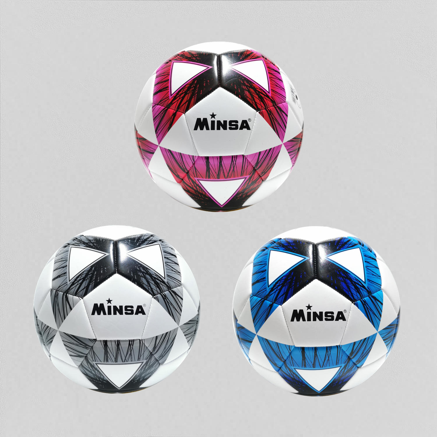 Football Factory Direct Sales MINSA No. 5 Matte Machine sewing Football StudentTraining Match Wear-resistantCan do Customize LOGO thumbnail