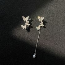 Earrings women new diamond earrings niche design high sense earrings Cool earrings butterfly earrings