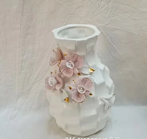 宝仙工艺品陶瓷工艺品花瓶摆件白瓷1详情2